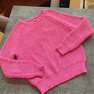 Forever 21 pink chunky sweater